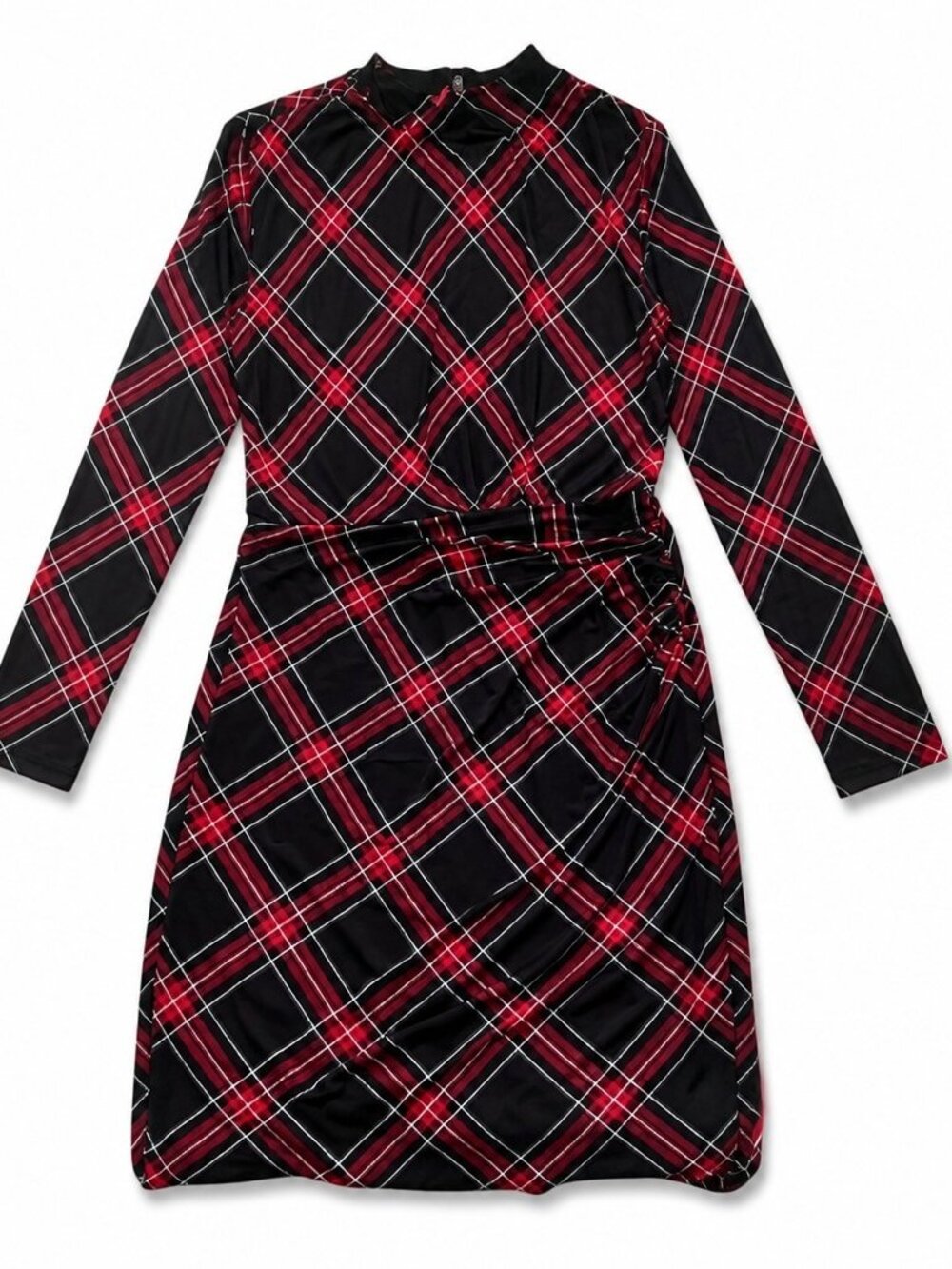 Clover and Sloane: New , Tag On Red Plaid Dress